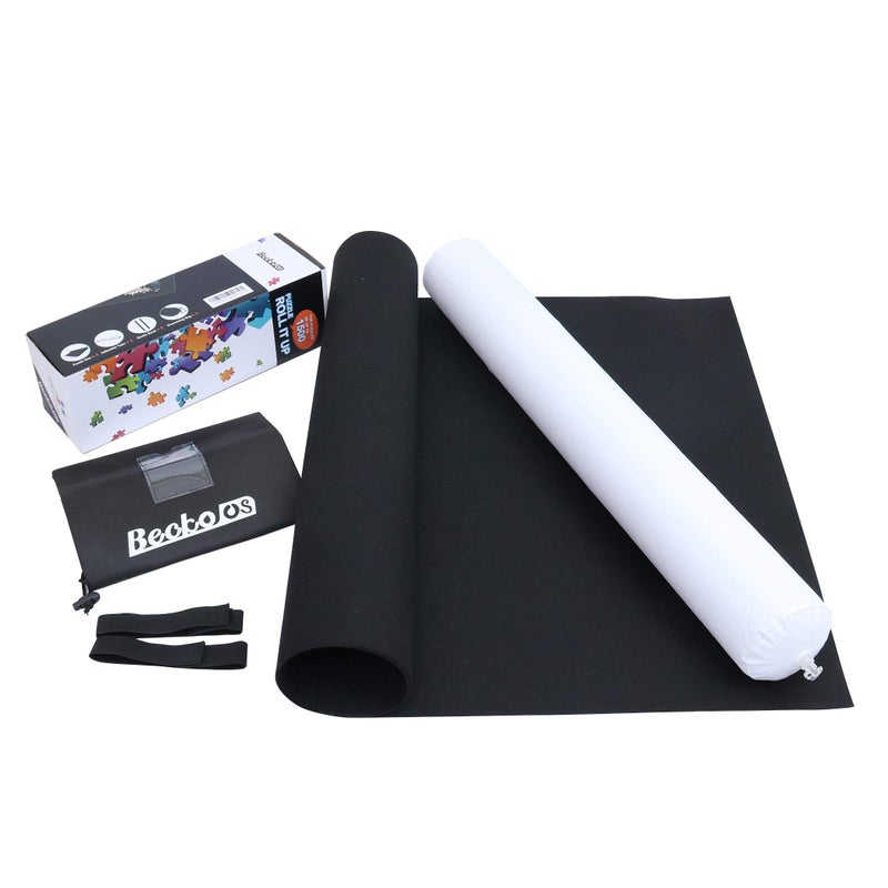 Becko US Puzzle Mat Roll Up Puzzle Mats for Jigsaw Puzzles Puzzle Roll Up Mat Puzzle Board Puzzle Keeper Puzzle Storage with Drawstring Storage Bag for Up to 1500 Pieces - Image 5